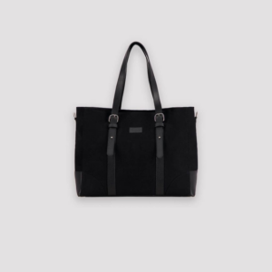 Le grand cabas en jeans et cuir