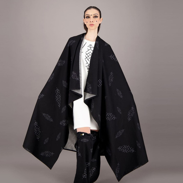 Safseri unisexe en jeans Motifs Berbères