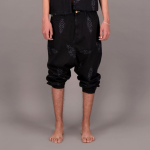 Saroual unisexe en jeans Motifs Berbères